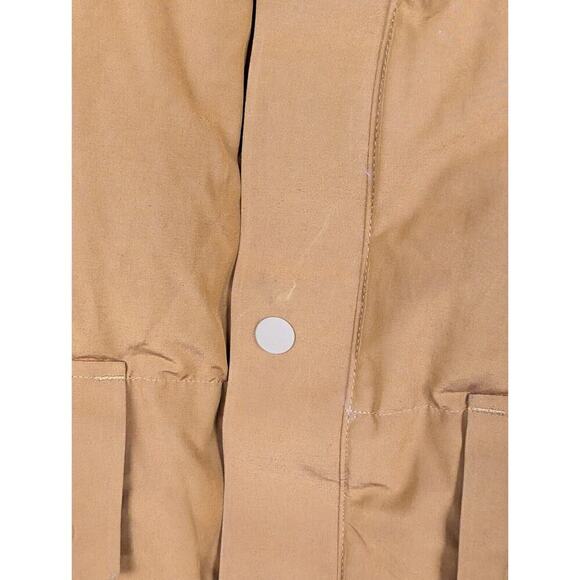 REI Cooperative Mens XXL Rust Orange Wallace Lake Down Vest Fleece Collar Puffer - Picture 4 of 8